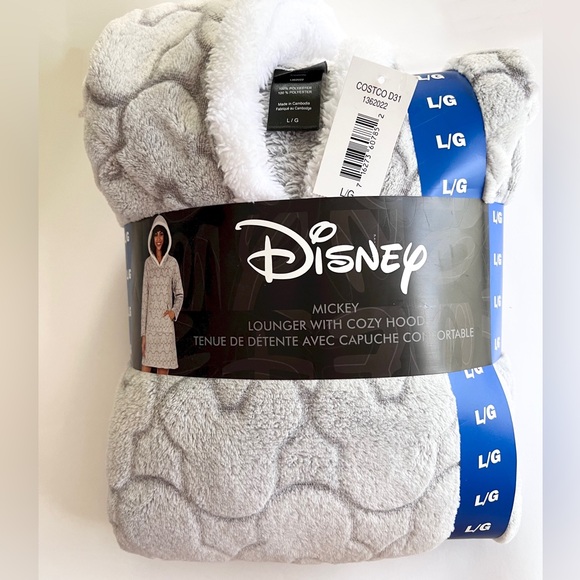 ✨NWT✨ Disney Mickey & Minnie Lounger with Cozy
Hood Grey and White Size L - Picture 7 of 11